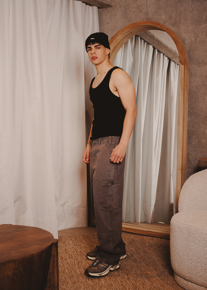 CANVAS PANTS DOUBLE TAUPE