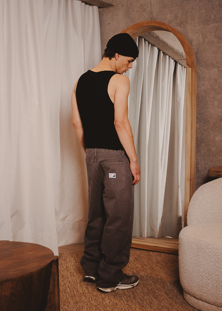 CANVAS PANTS DOUBLE TAUPE