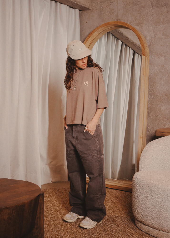 CANVAS PANTS DOUBLE TAUPE