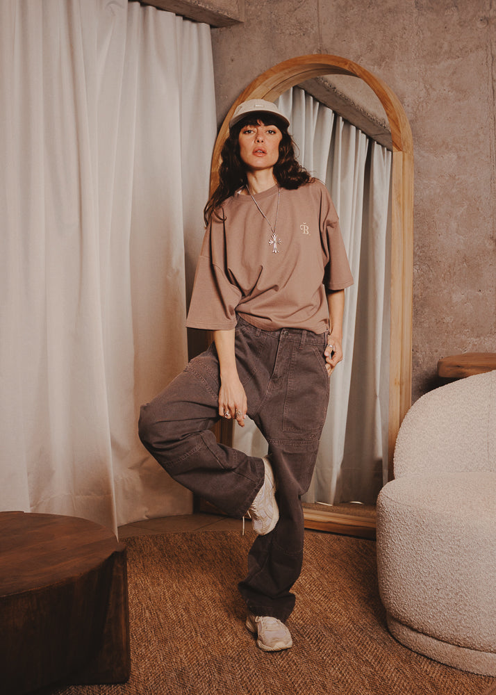 CANVAS PANTS DOUBLE TAUPE