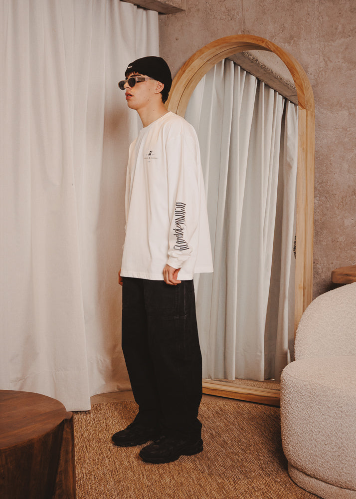CANVAS PANTS DOUBLE BLACK