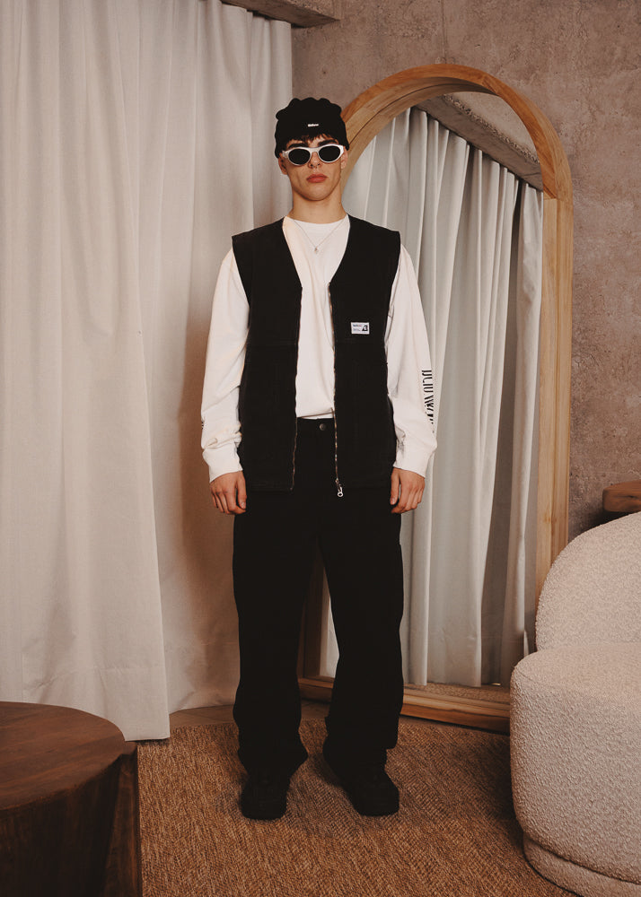 CANVAS VEST BASE BLACK