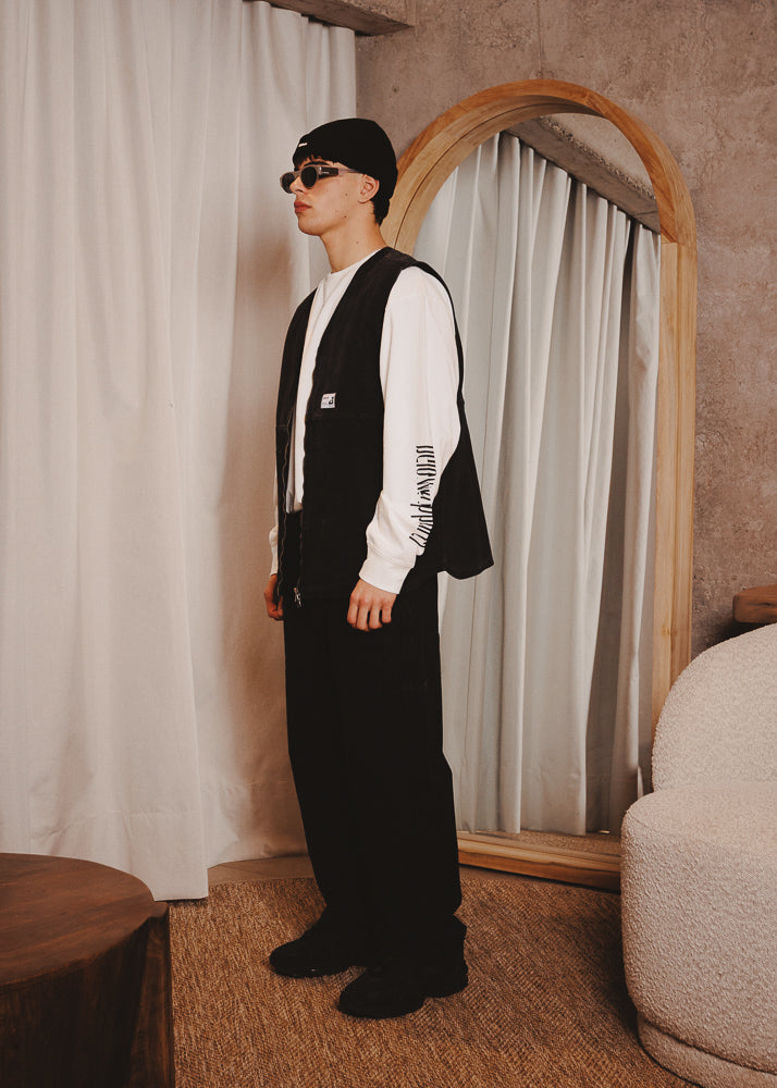 CANVAS VEST BASE BLACK