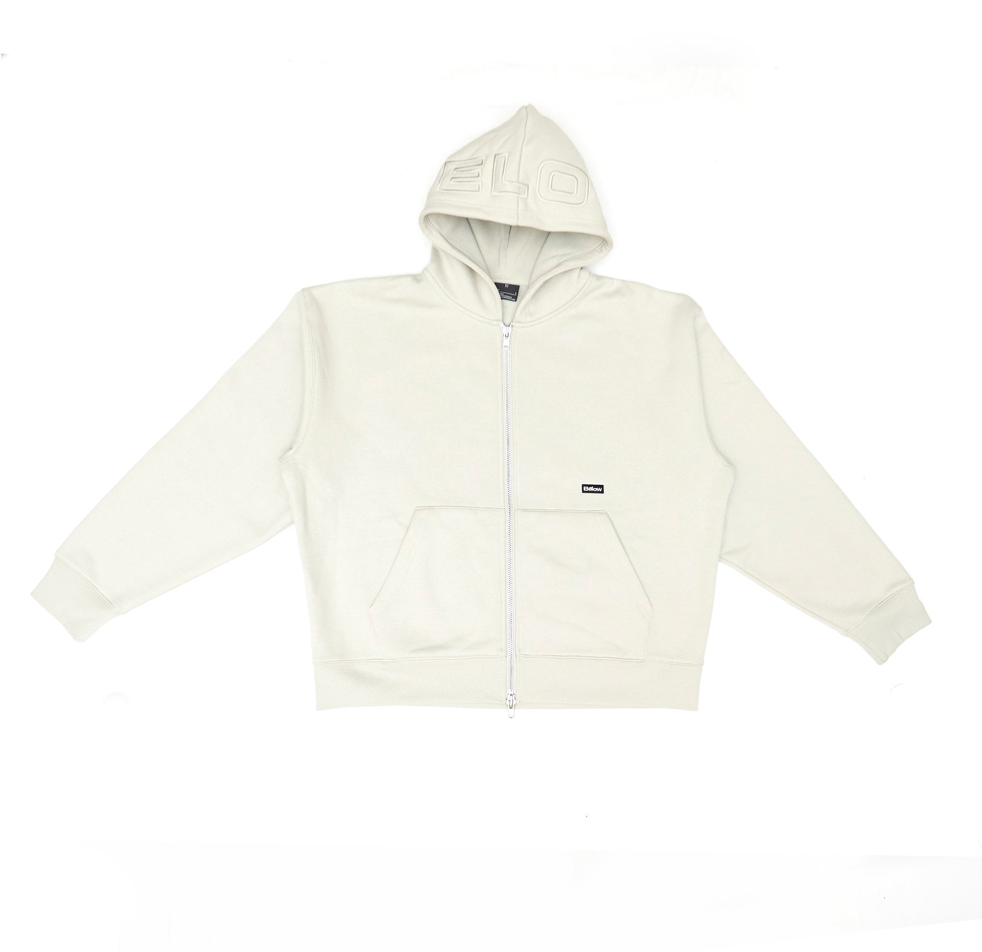 ZIPUP HOODIE THE CAP MARFIL