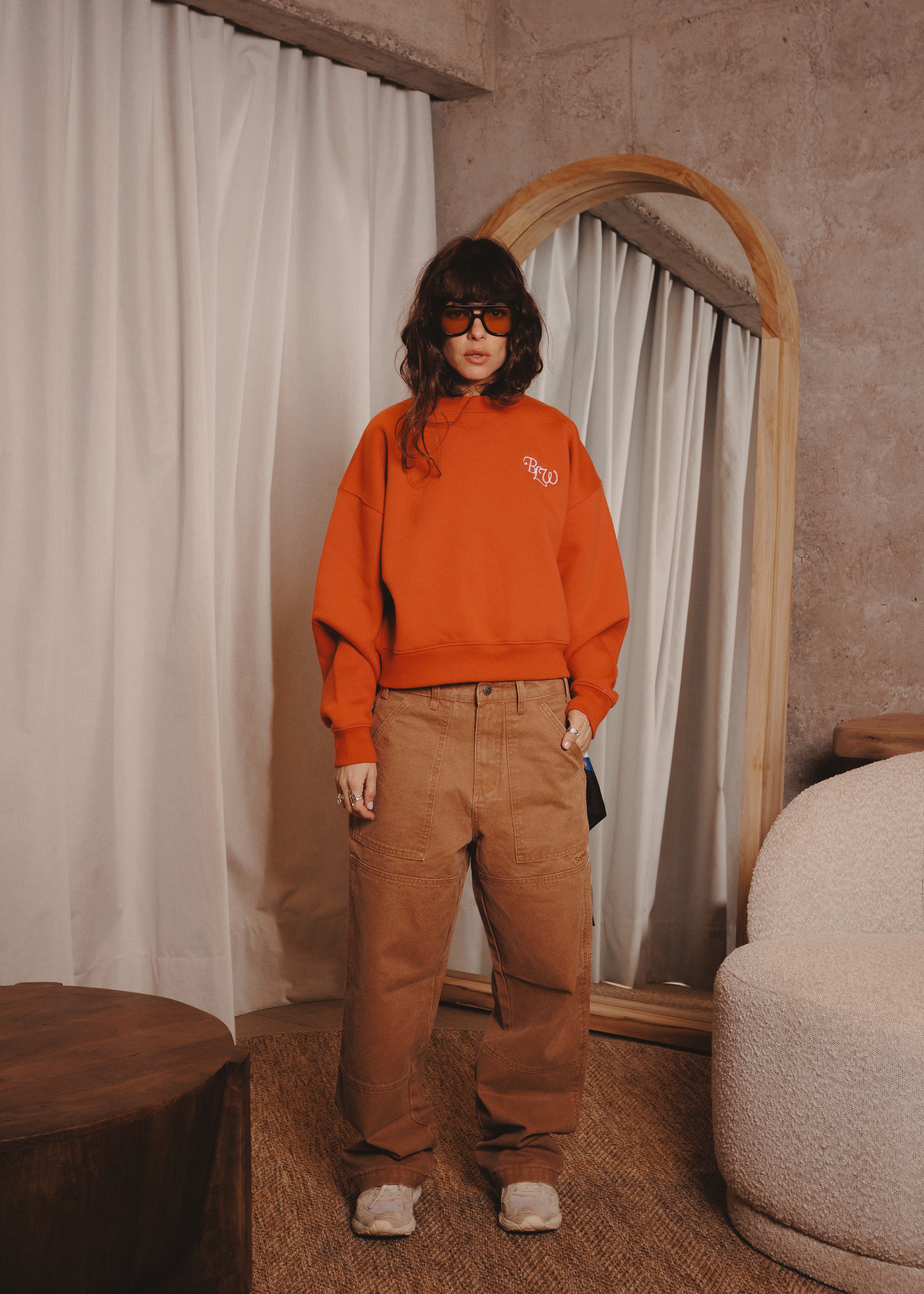 WOMAN BASIC CREWNECK ACR SPICY RED