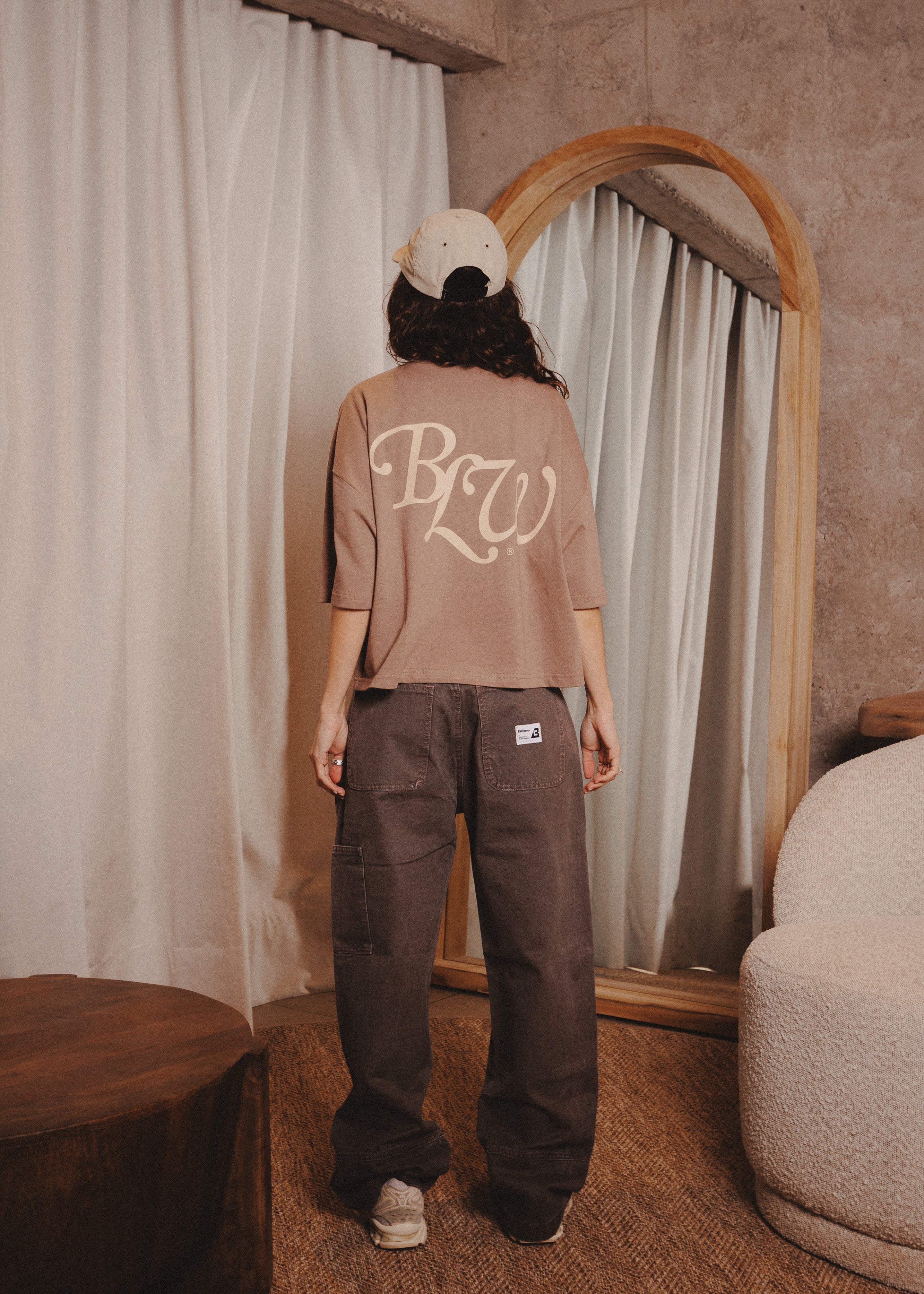 WOMAN TSHIRT ACRONYME TAUPE
