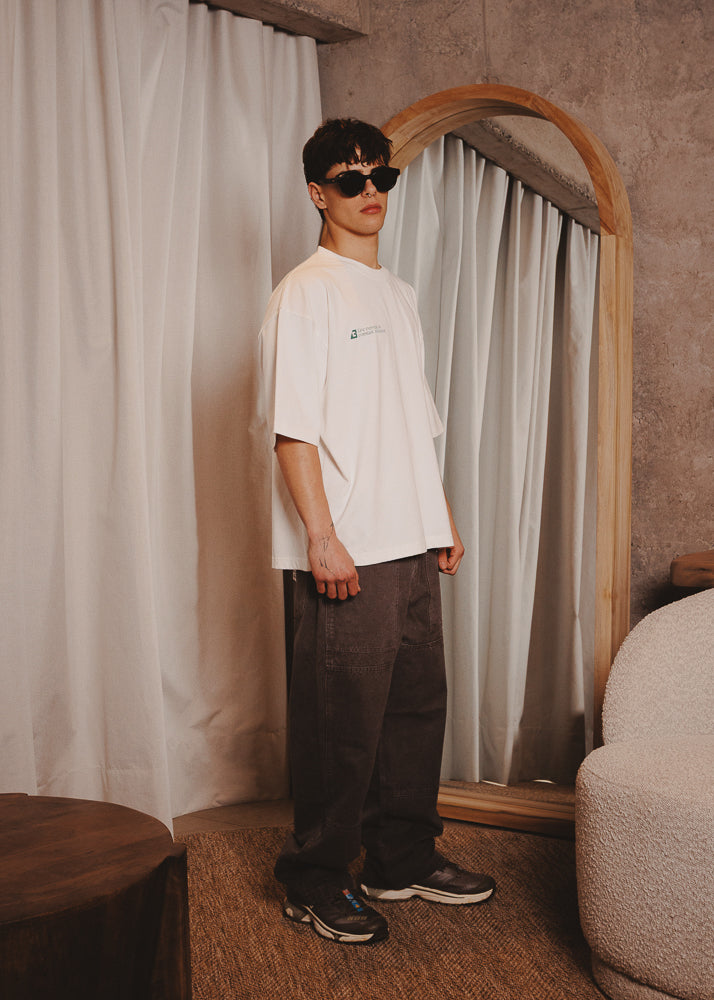 BOXY FIT TSHIRT REPEAT WHITE