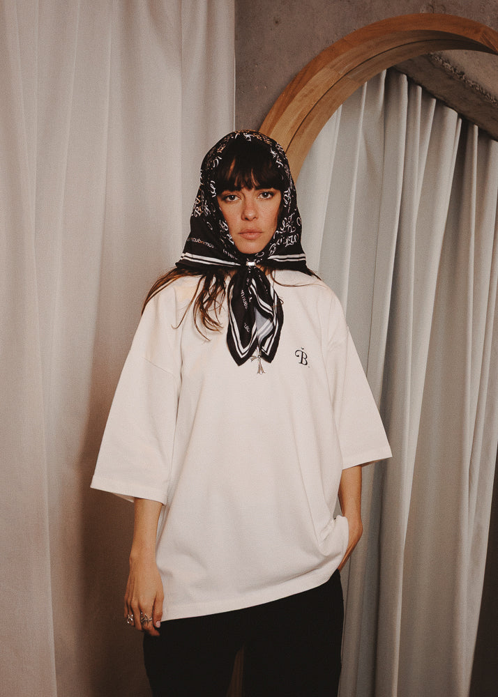 BOXY FIT TSHIRT ACRONYME WHITE