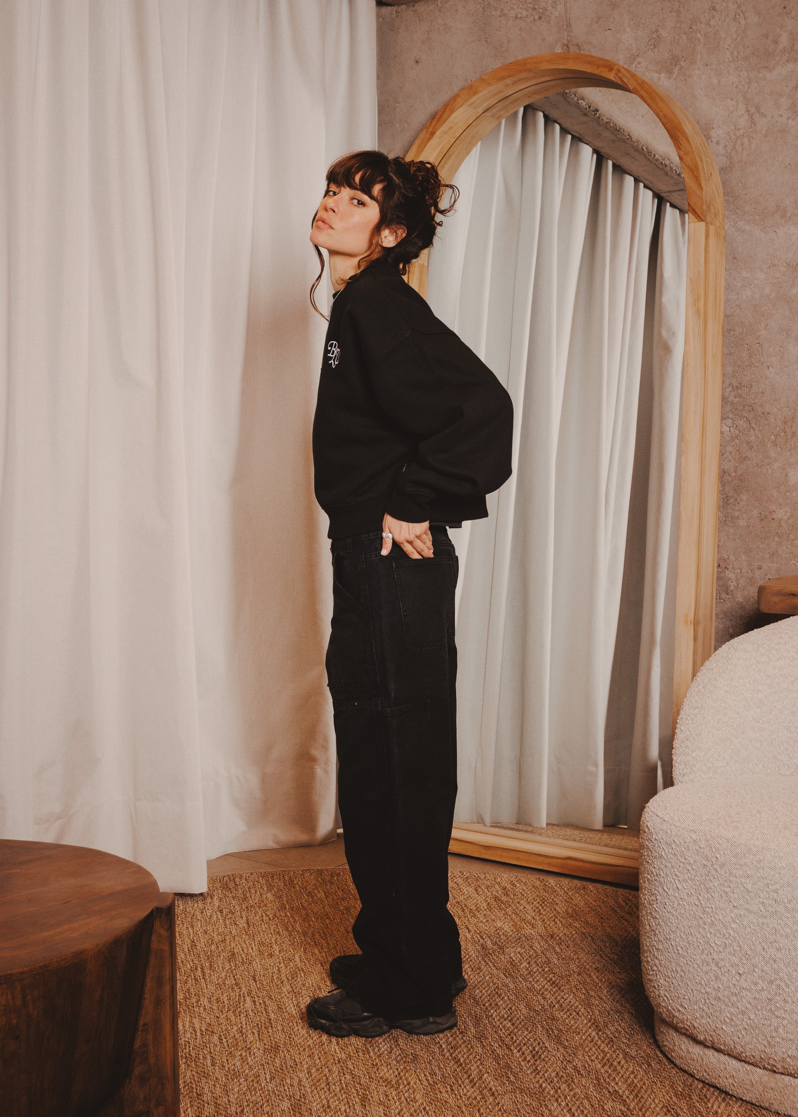 WOMAN BASIC CREWNECK ACR BLACK