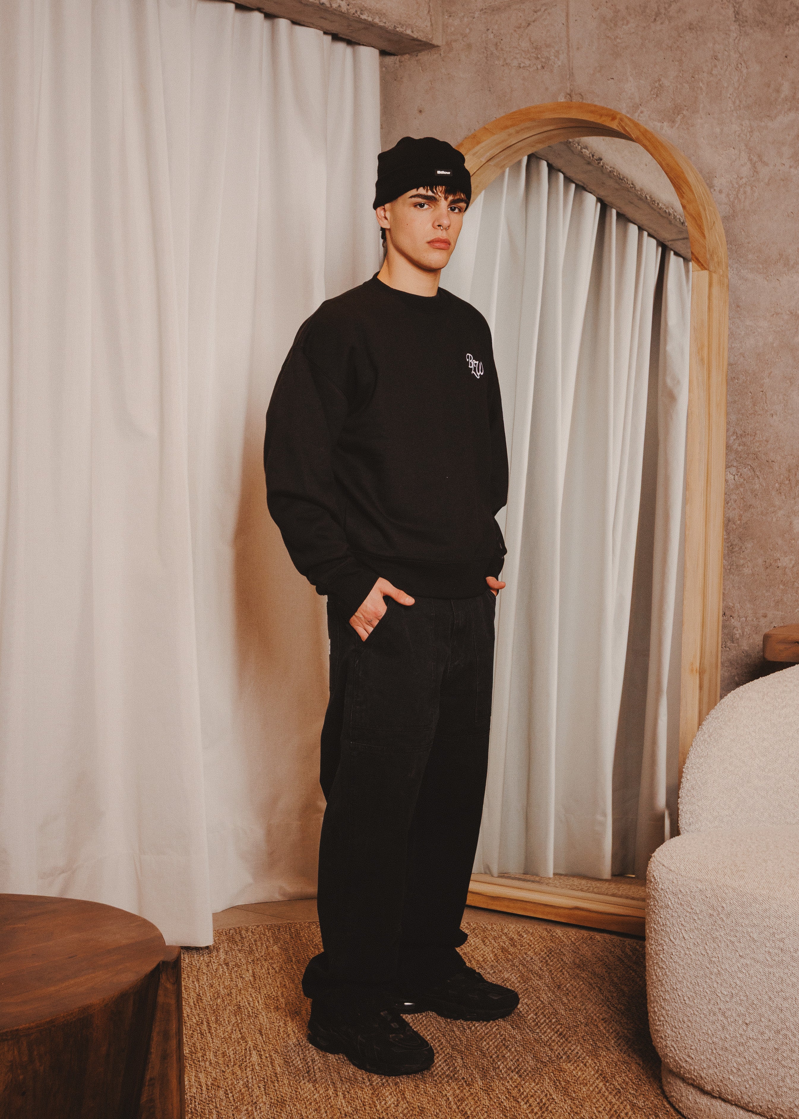 BASIC CREWNECK ACR BLACK