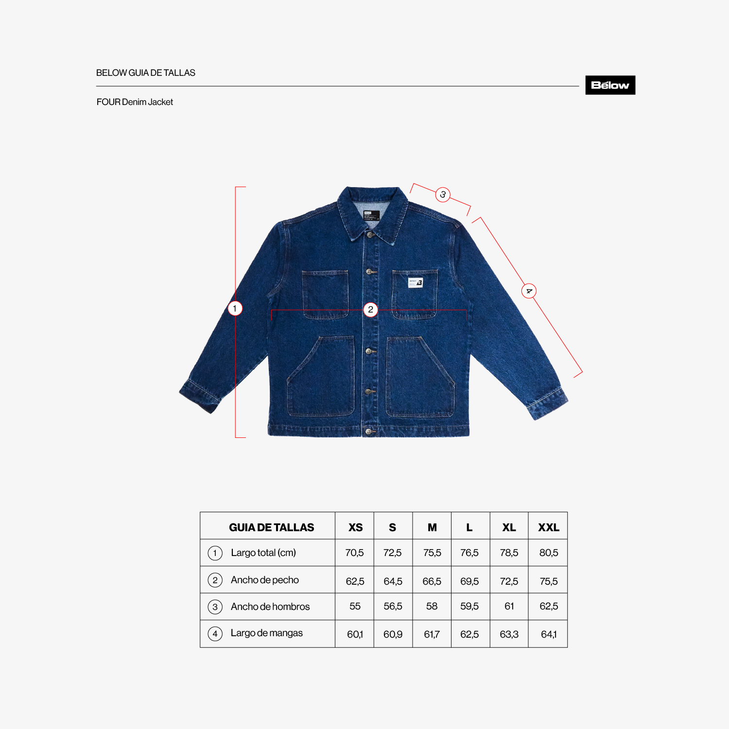 DENIM JACKET FOUR BLUE