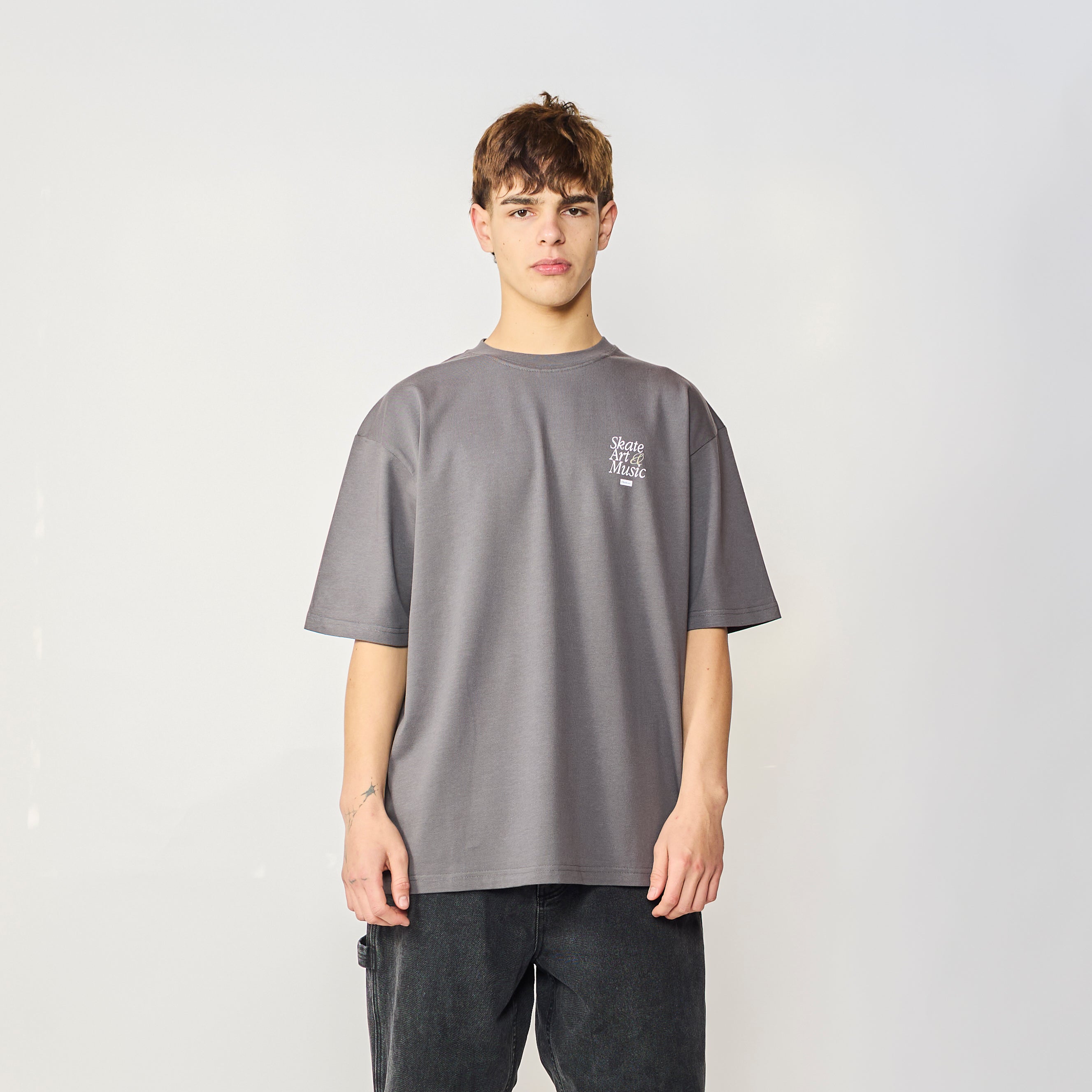 BASIC TSHIRT SAM DARK GREY