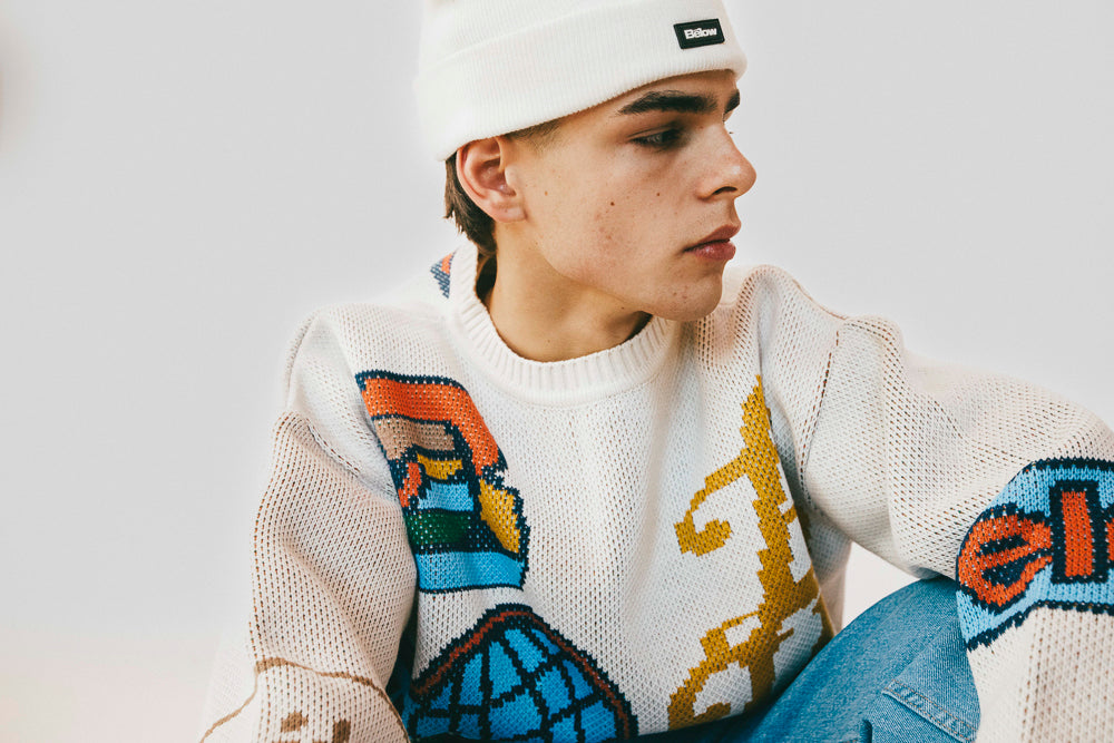 SWEATER MARQUE MARFIL