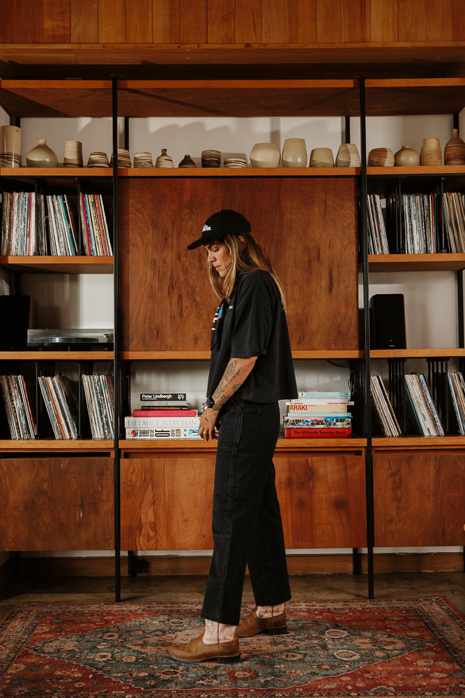 WOMAN TSHIRT BOOMBOX BLACK