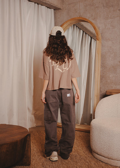 CANVAS PANTS DOUBLE TAUPE