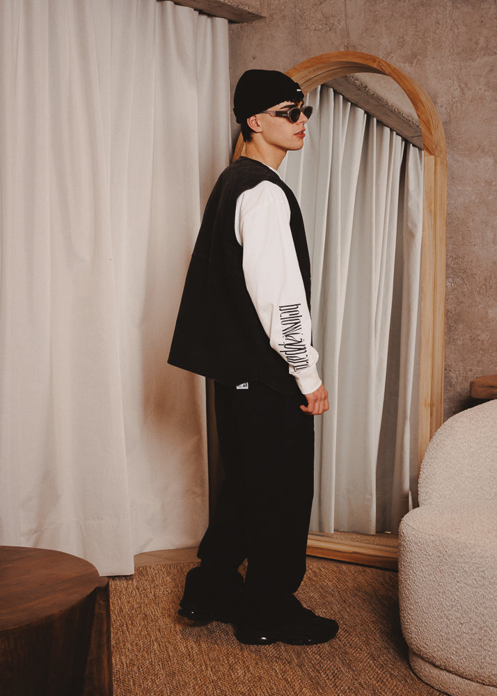 CANVAS VEST BASE BLACK