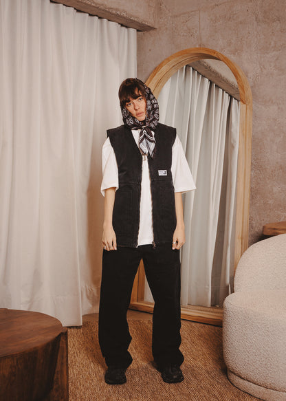 CANVAS VEST BASE BLACK