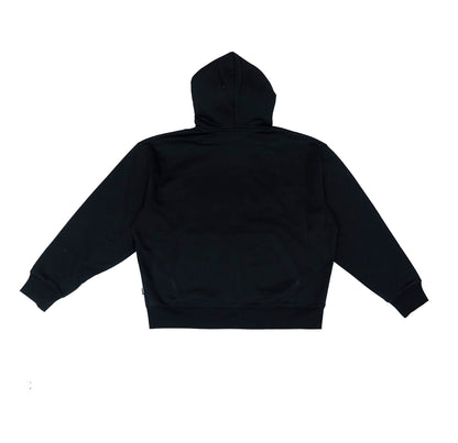 ZIPUP HOODIE THE CAP BLACK