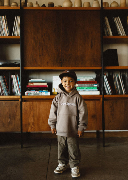 KIDS BASIC HOODIE TRADE KIDS TAUPE