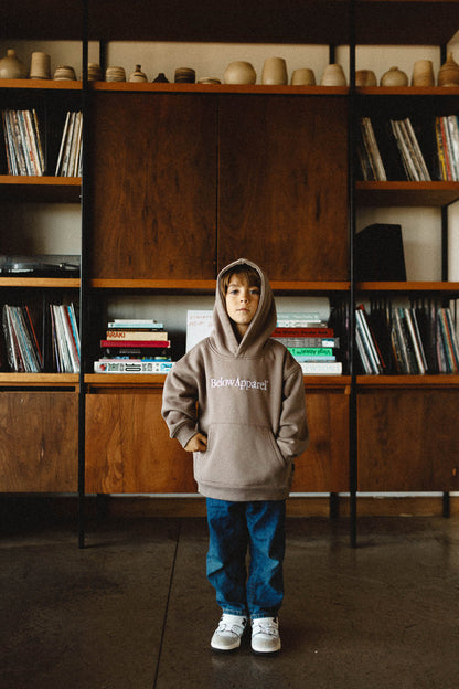 KIDS BASIC HOODIE TRADE KIDS TAUPE