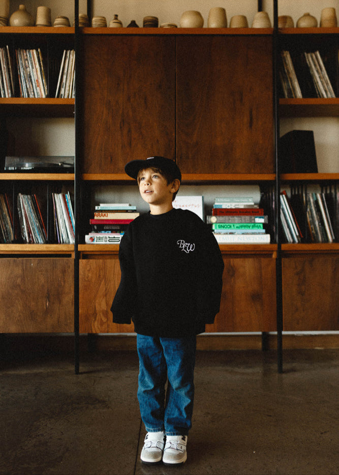 KIDS BASIC CREWNECK ACR BLACK