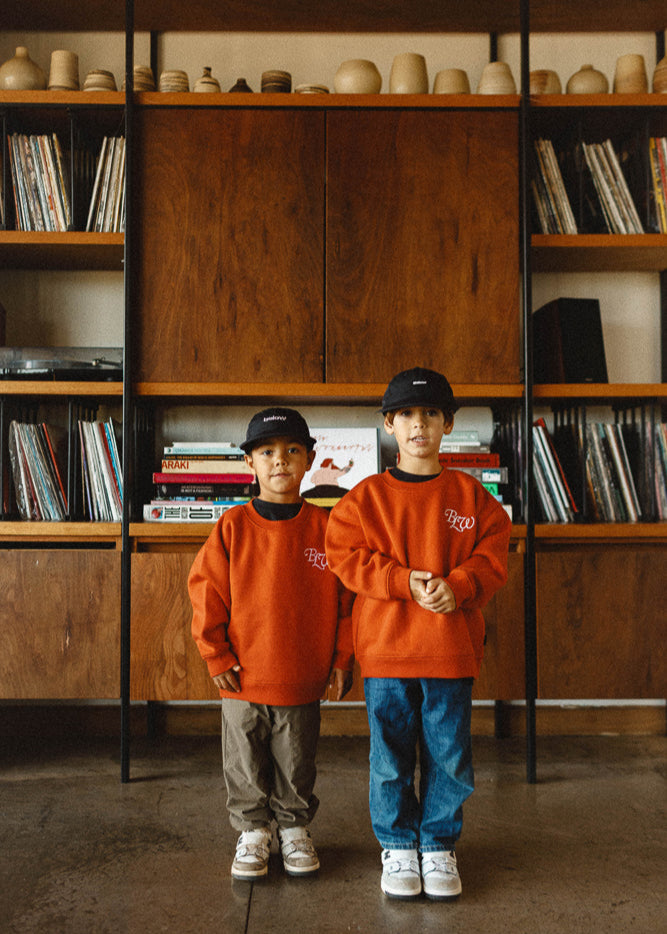 KIDS BASIC CREWNECK ACR SPICY RED