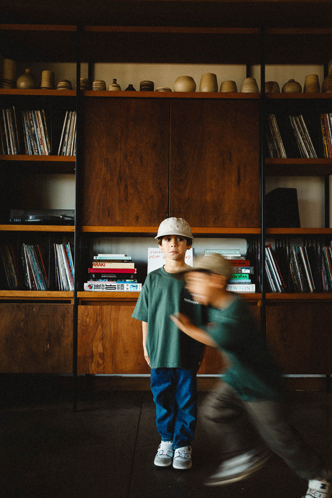 KIDS TSHIRT BOOMBOX GREEN