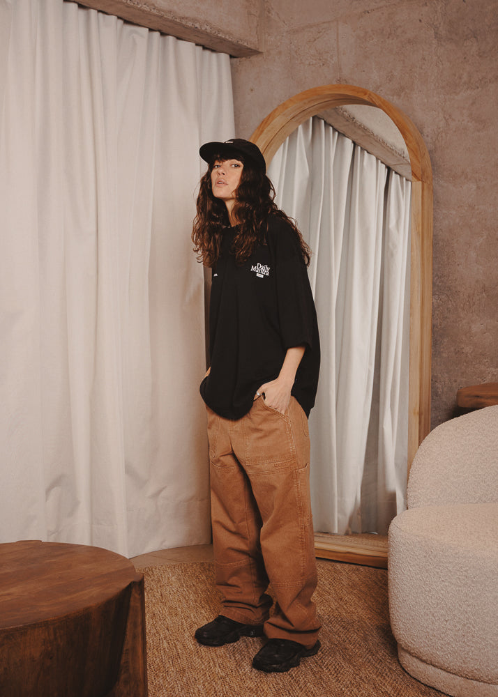 BOXY FIT TSHIRT REPEAT BLACK