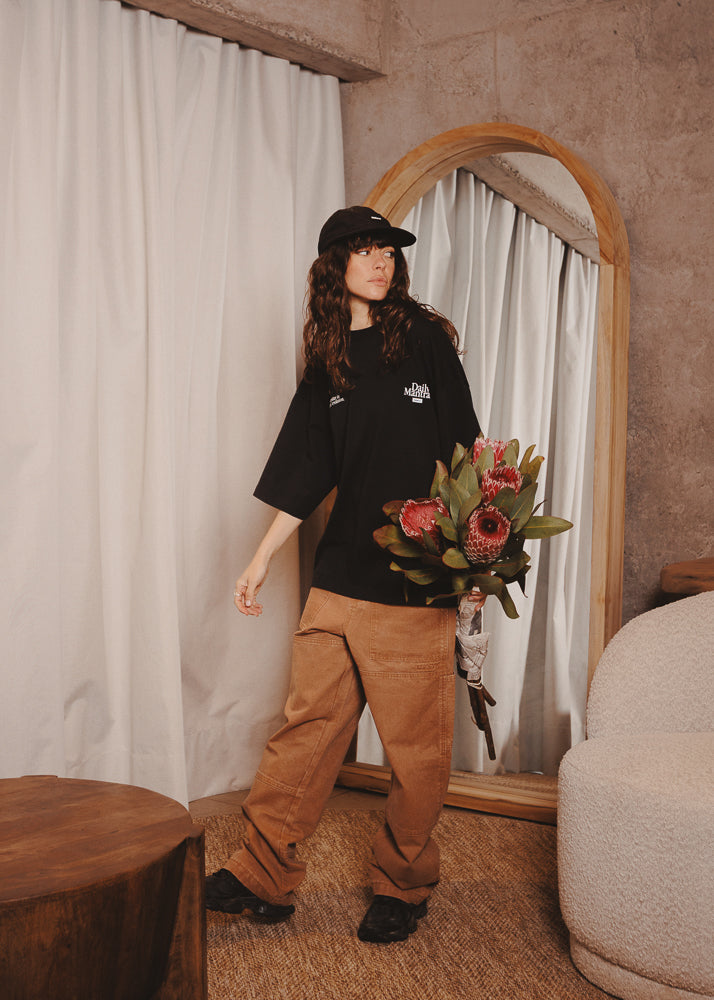 BOXY FIT TSHIRT REPEAT BLACK