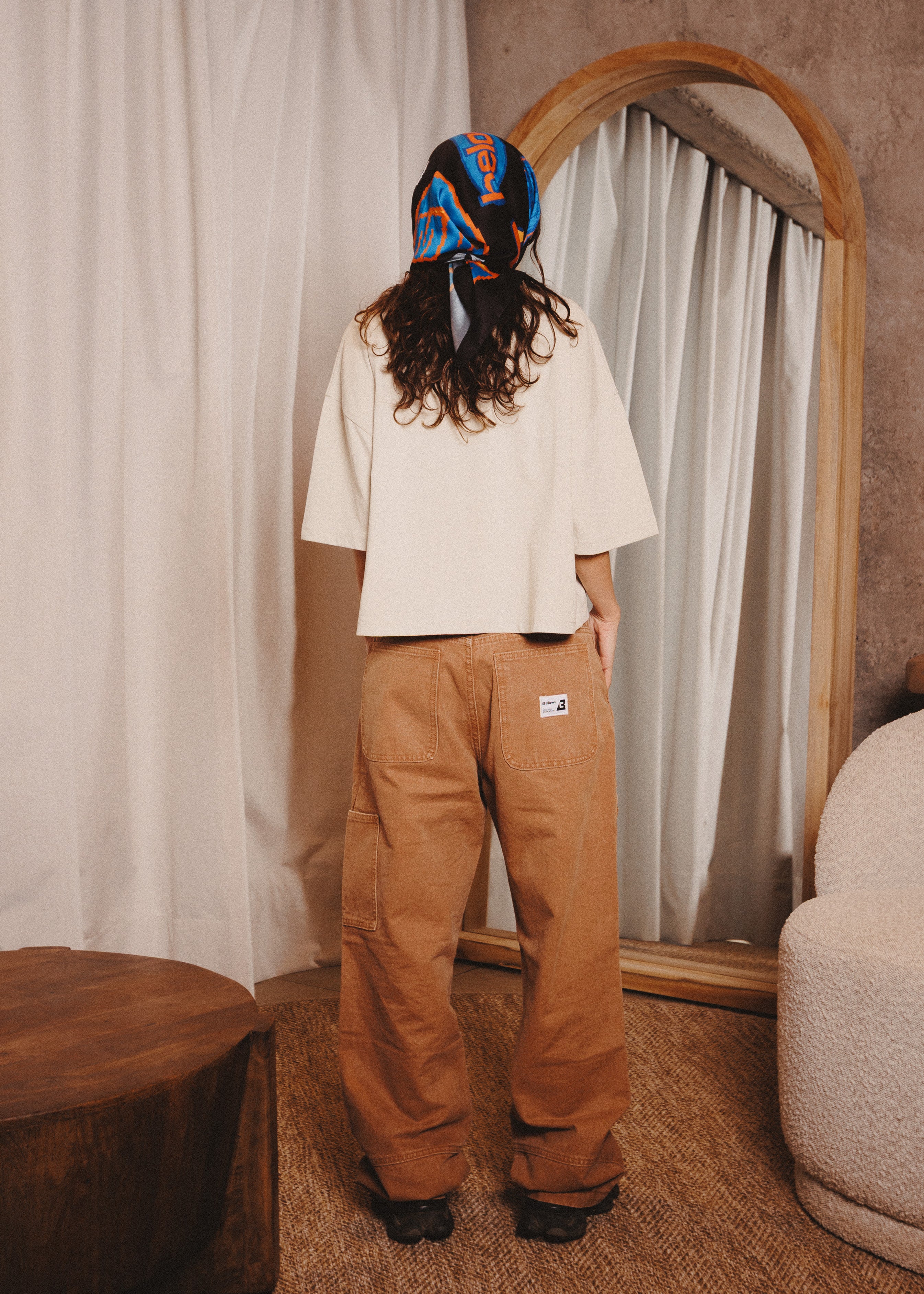 WOMAN TSHIRT BOOMBOX MARFIL