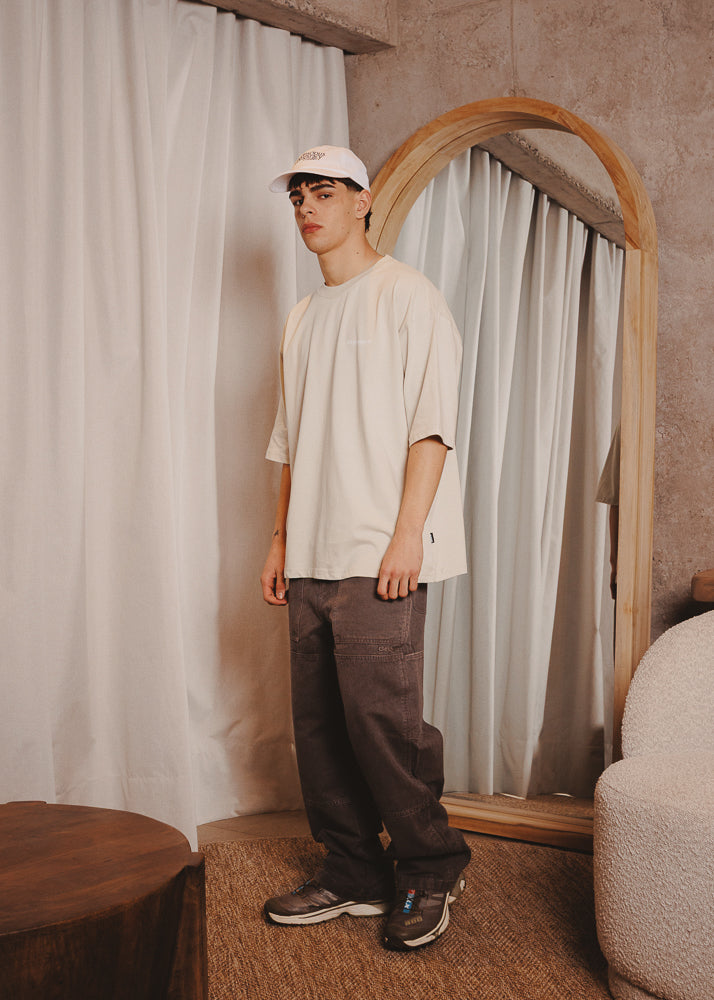 BOXY FIT TSHIRT BOOMBOXY MARFIL