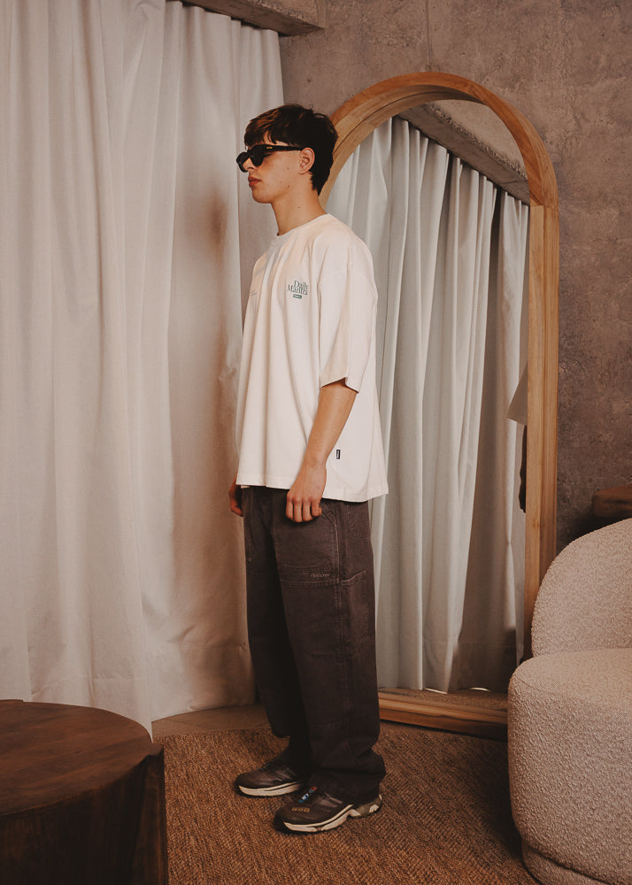 BOXY FIT TSHIRT REPEAT WHITE