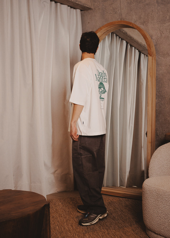BOXY FIT TSHIRT REPEAT WHITE