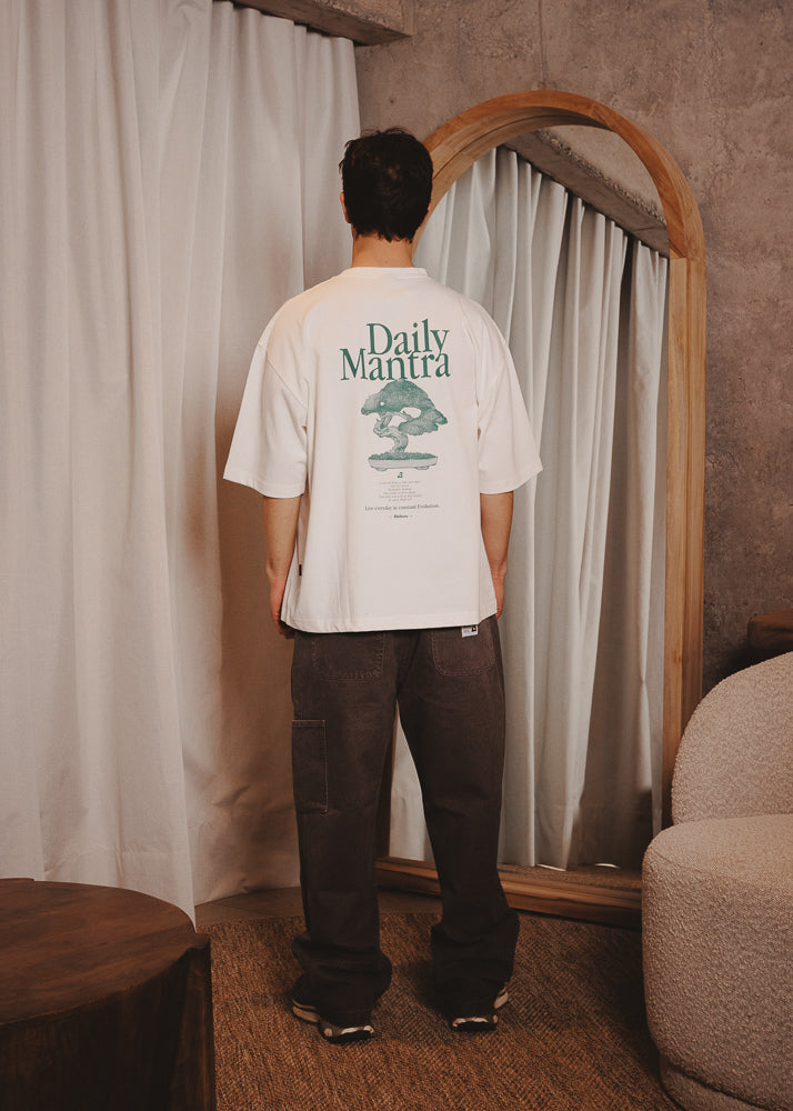 BOXY FIT TSHIRT REPEAT WHITE