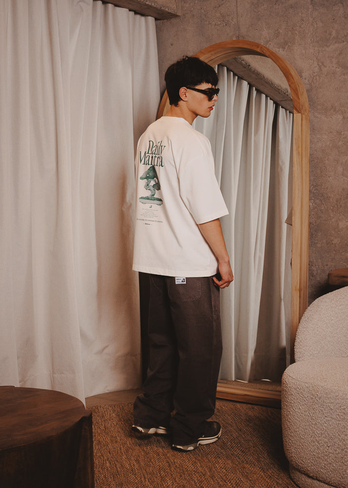 BOXY FIT TSHIRT REPEAT WHITE