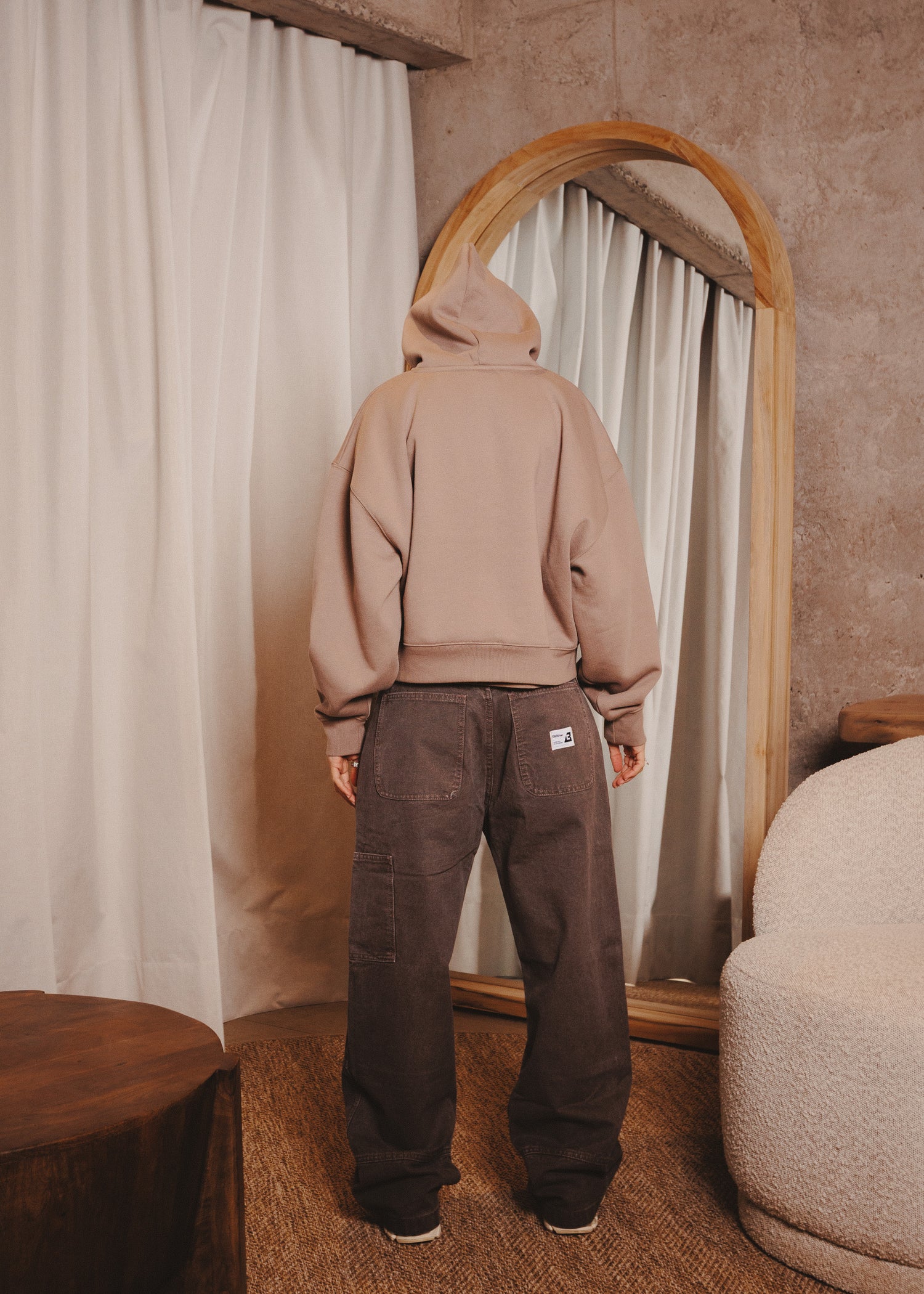 WOMAN BASIC HOODIE TRADE TAUPE