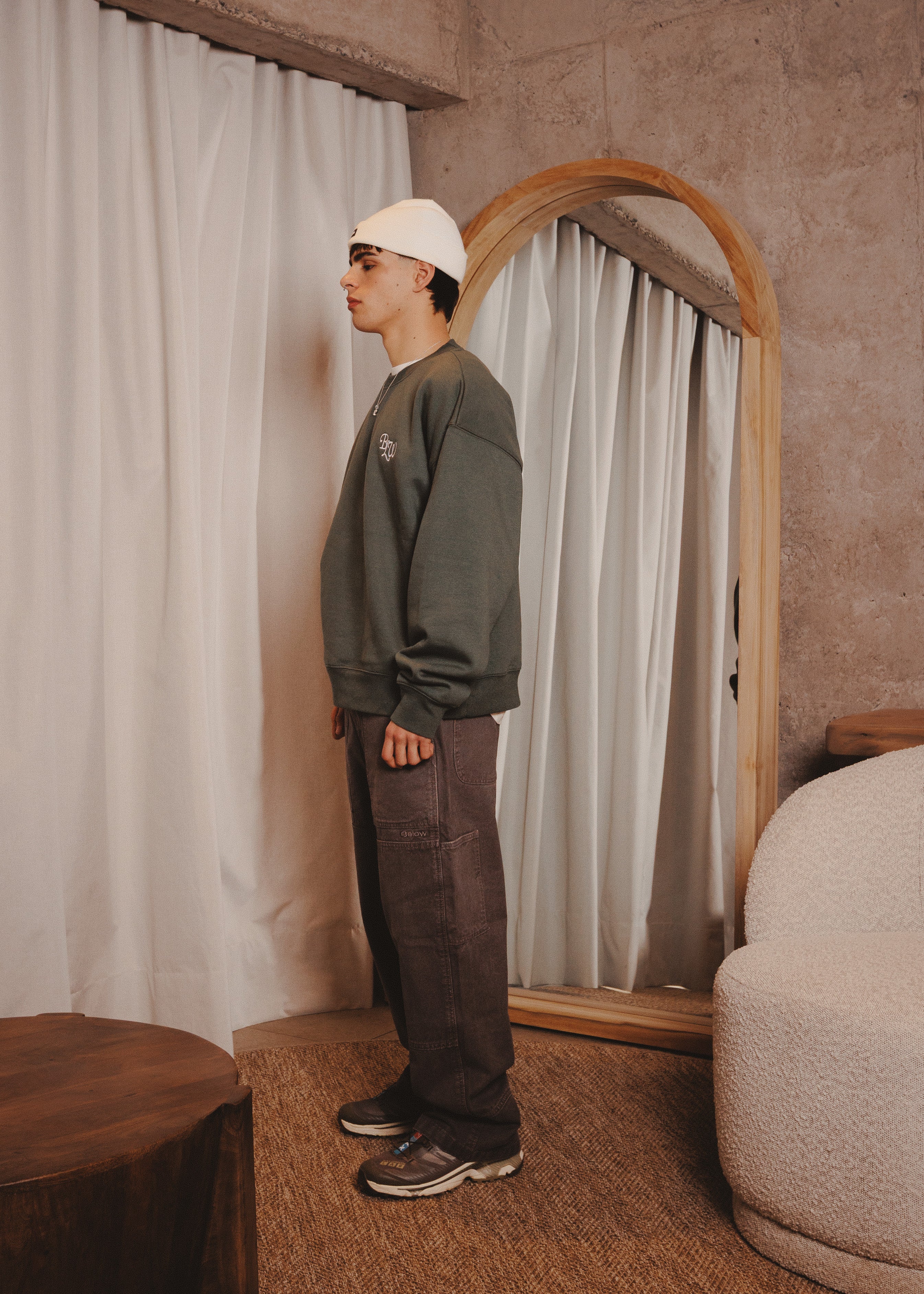 BASIC CREWNECK ACR GREEN