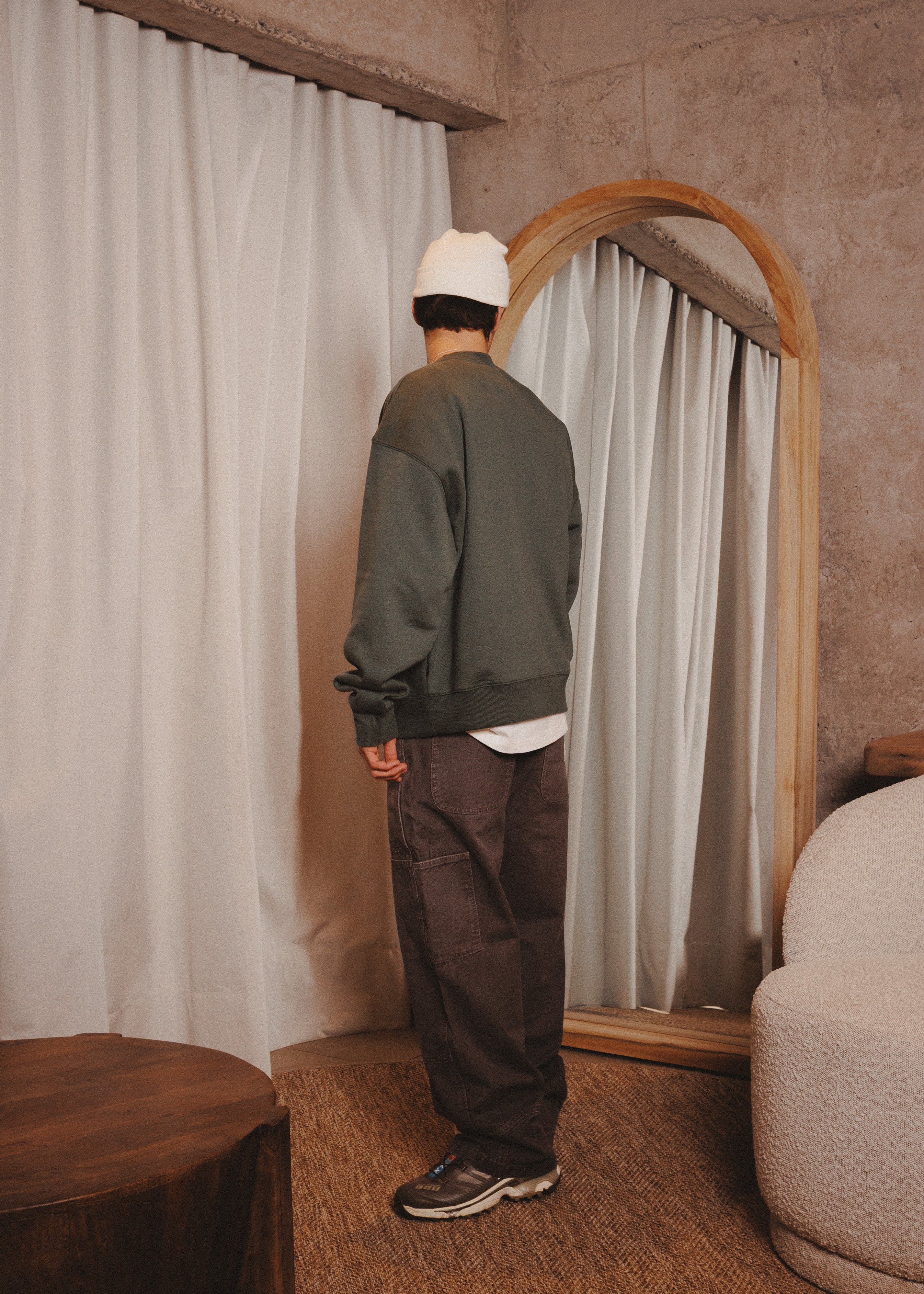 BASIC CREWNECK ACR GREEN