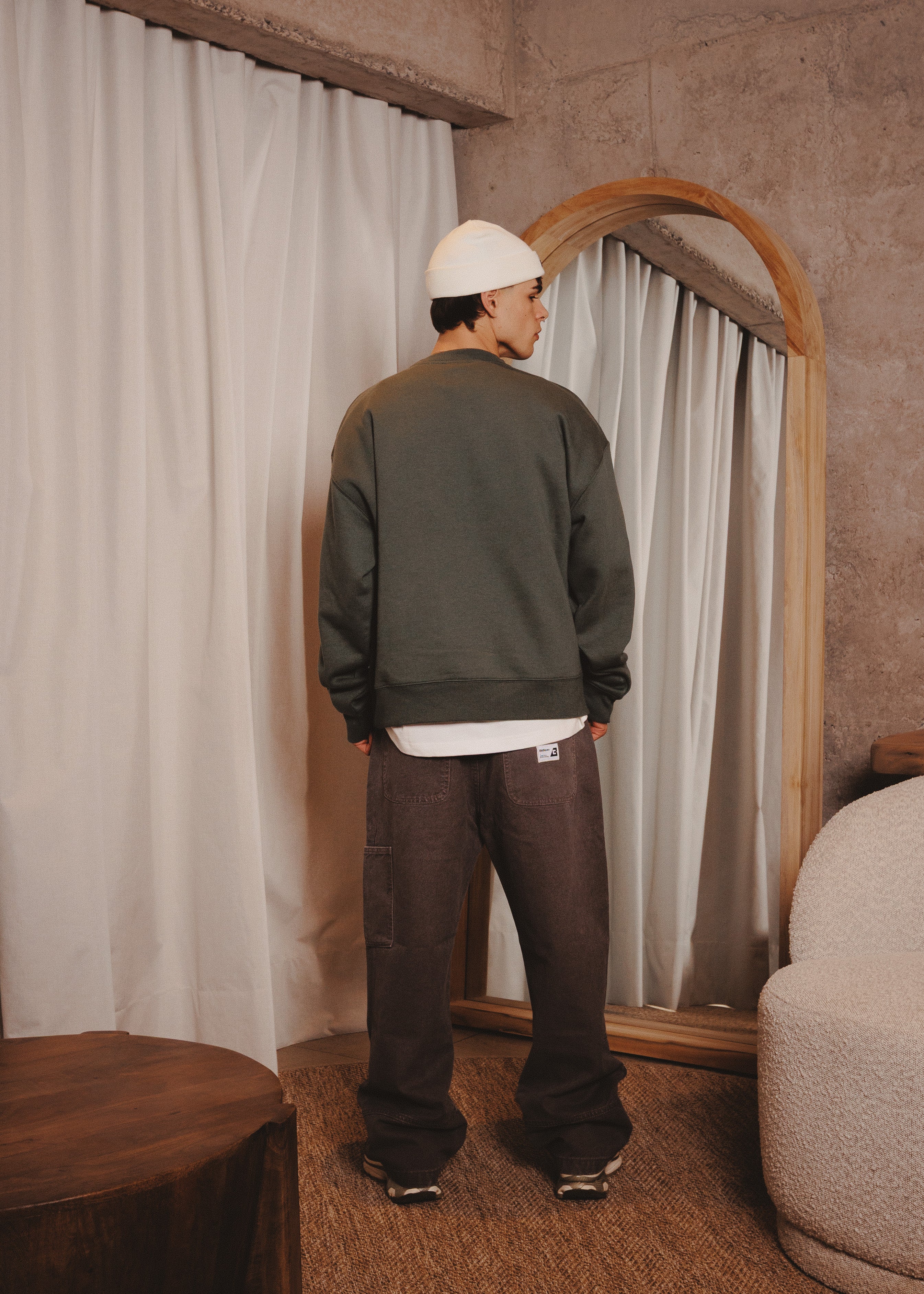BASIC CREWNECK ACR GREEN