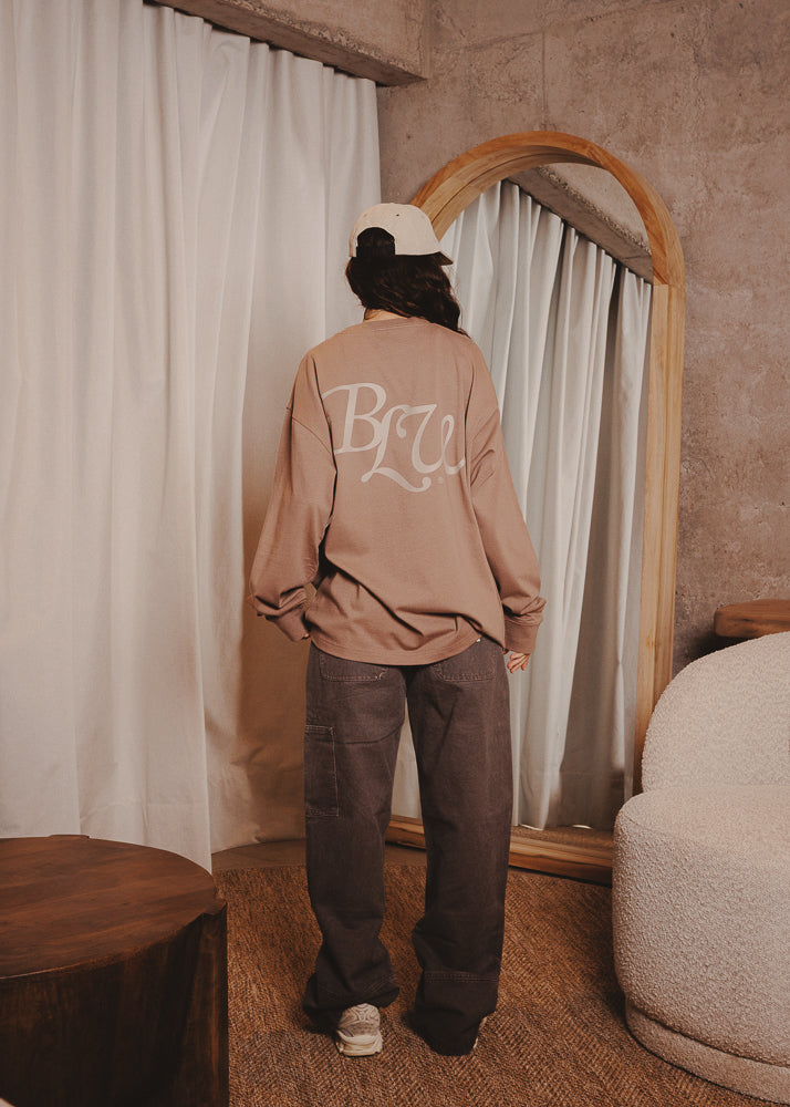 BASIC LONGSLEEVE ACRONYME LS TAUPE