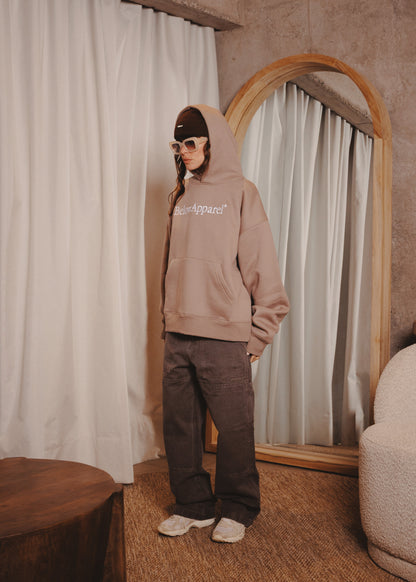 BASIC HOODIE TRADE BOXY TAUPE