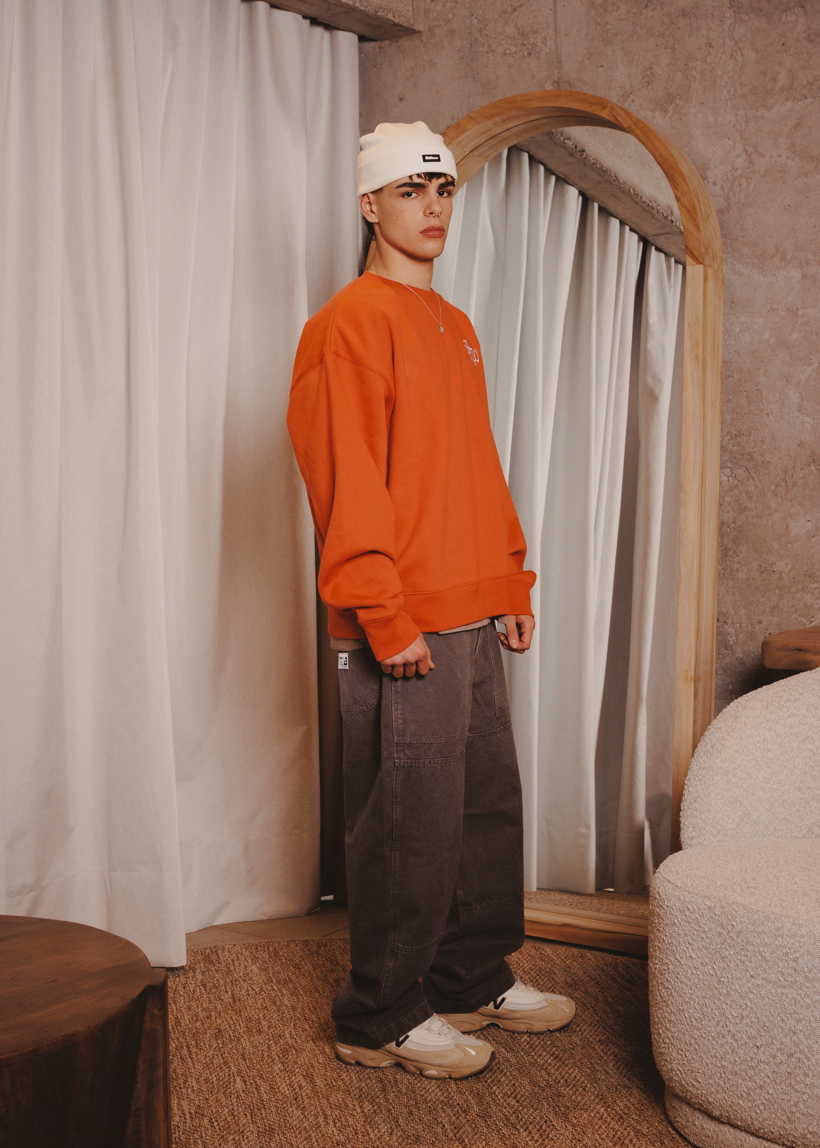 BASIC CREWNECK ACR SPICY RED
