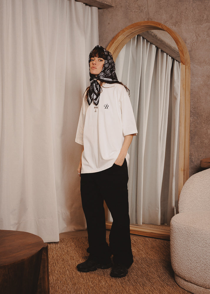 BOXY FIT TSHIRT ACRONYME WHITE