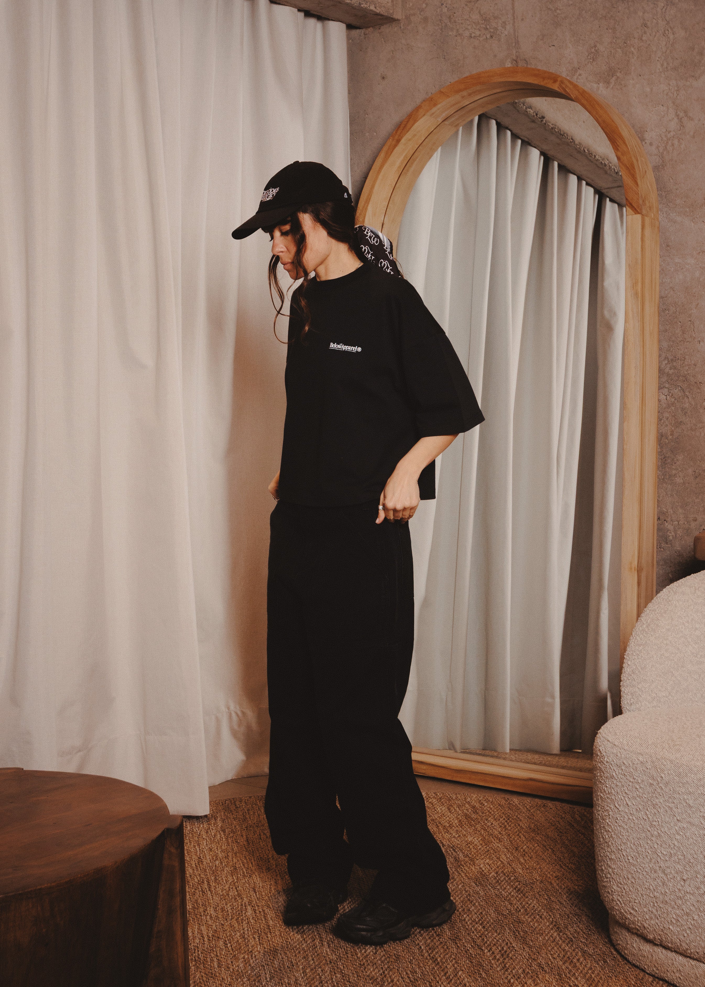 WOMAN TSHIRT BOOMBOX BLACK