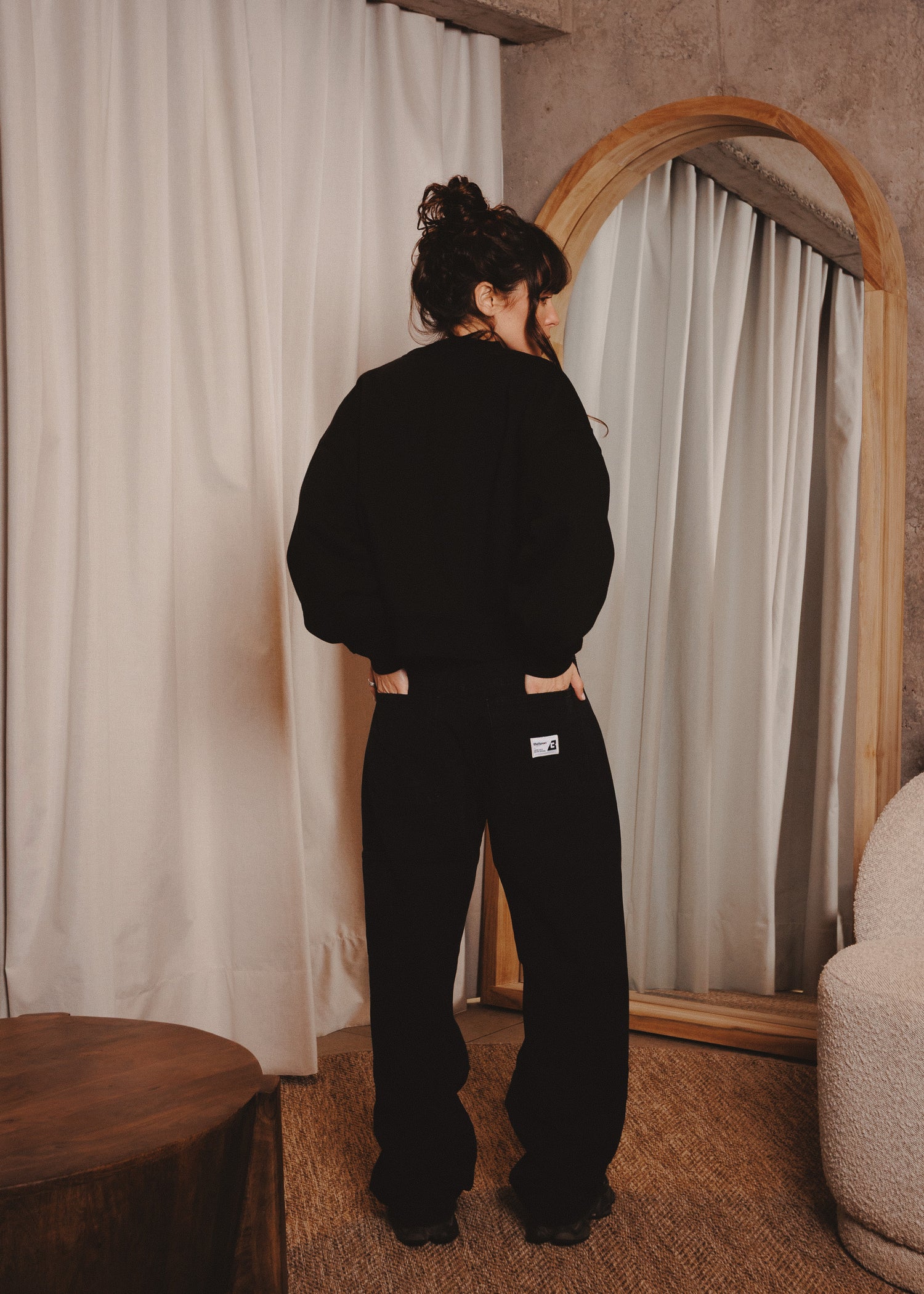 WOMAN BASIC CREWNECK ACR BLACK