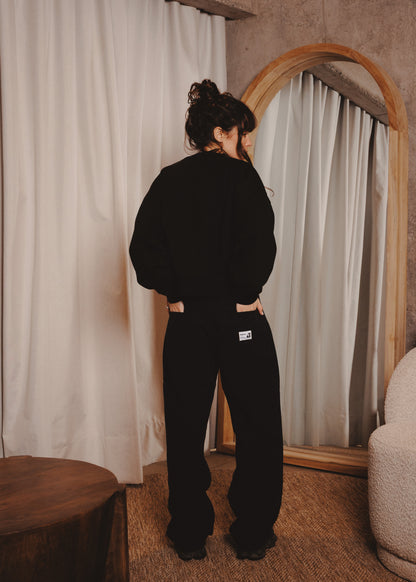 WOMAN BASIC CREWNECK ACR BLACK