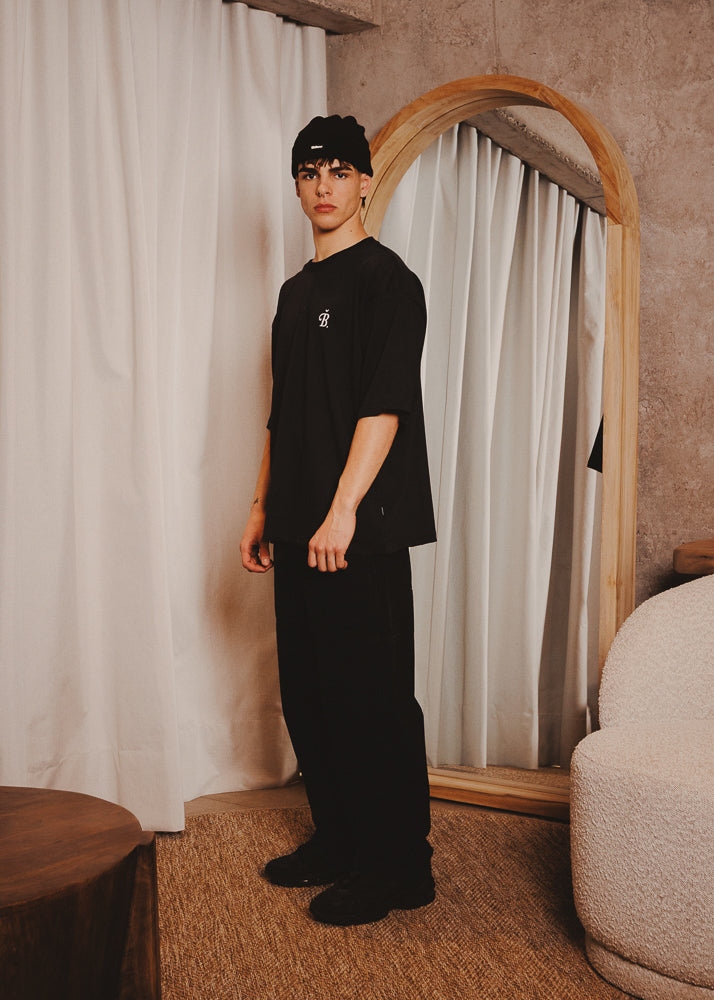 BOXY FIT TSHIRT ACRONYME BLACK