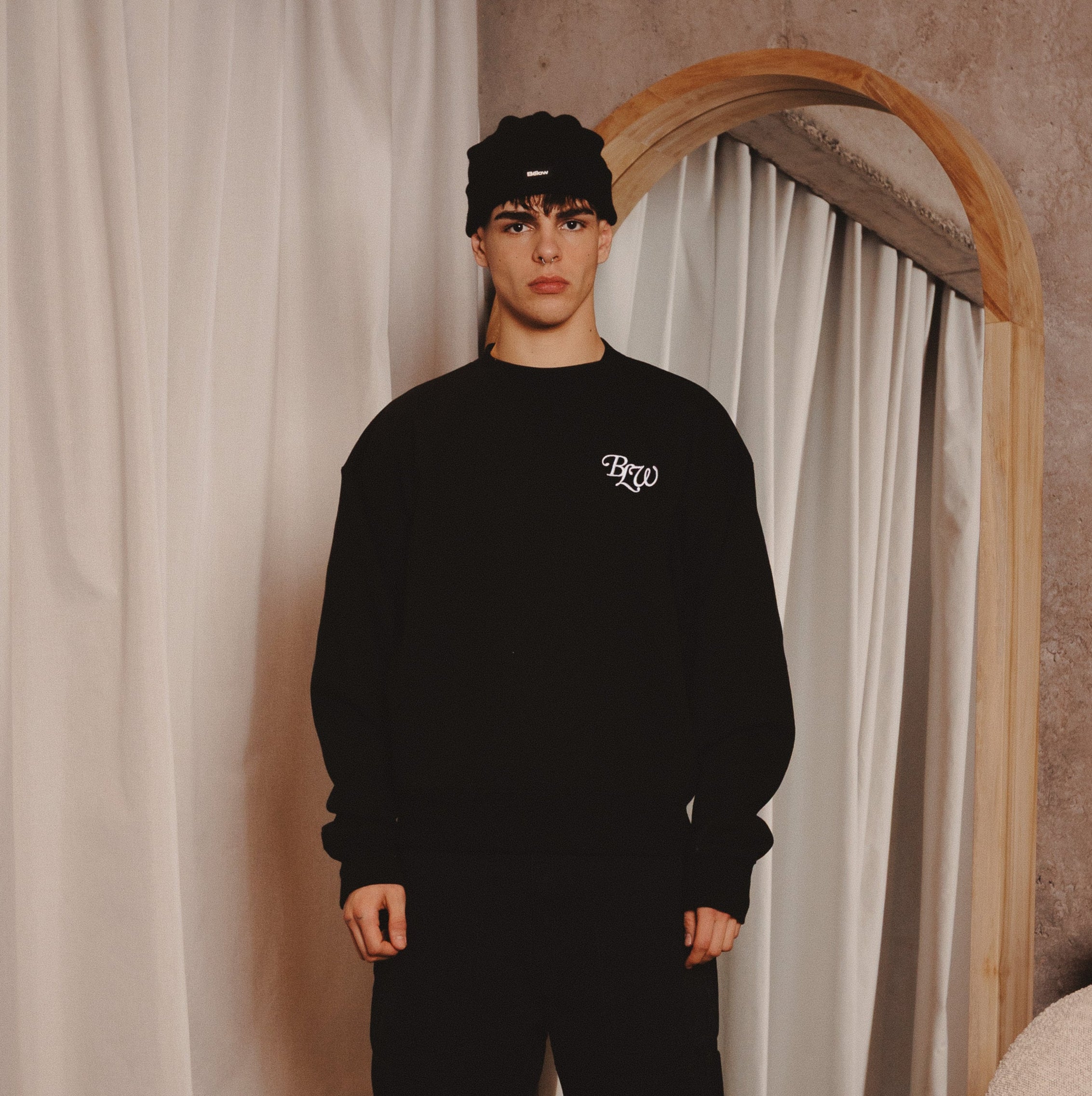 BASIC CREWNECK ACR BLACK