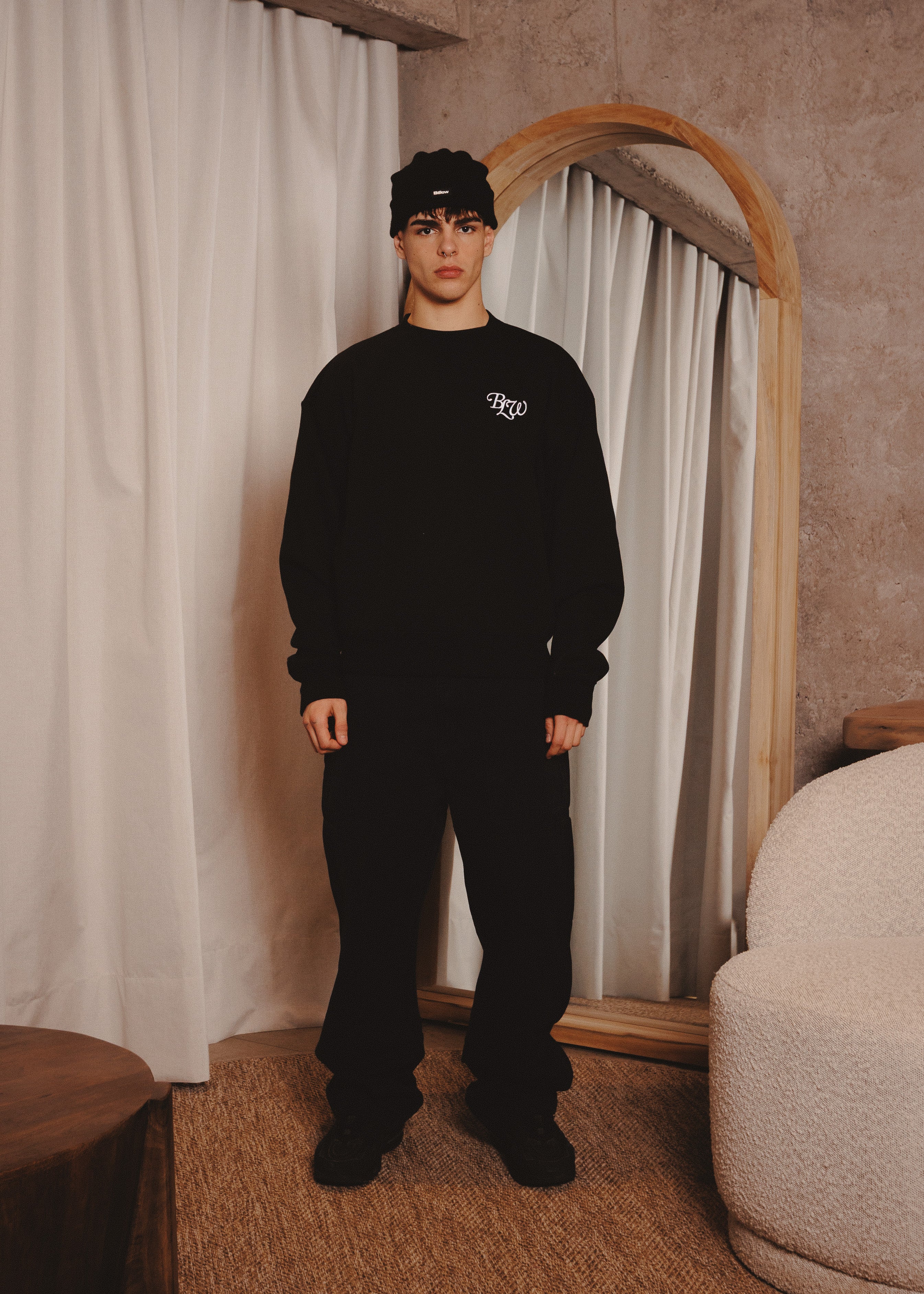 BASIC CREWNECK ACR BLACK