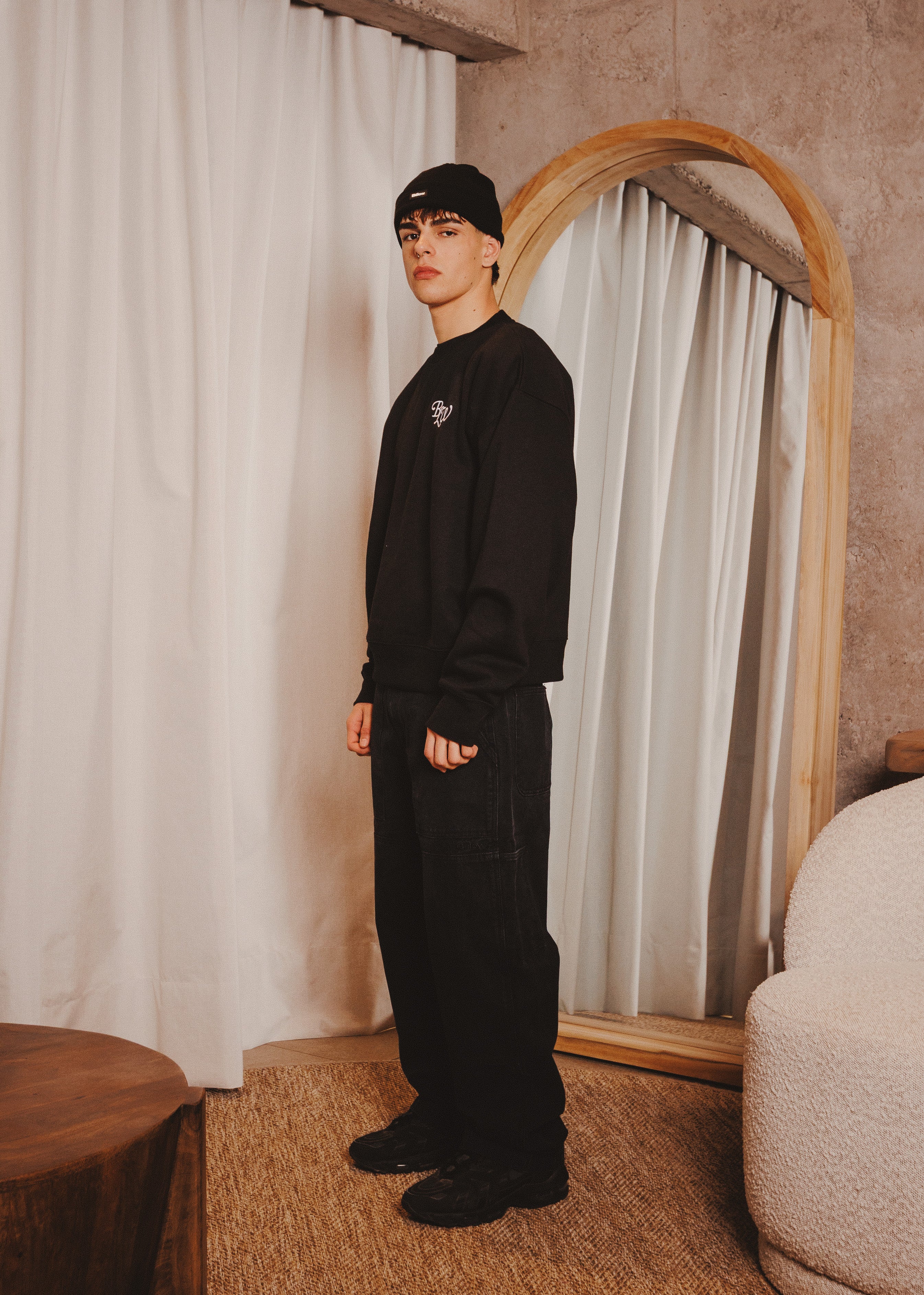 BASIC CREWNECK ACR BLACK